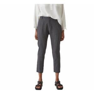 NWOT Hope Kristy Plaid Grey Trousers Unisex W 34 M 42 US XS